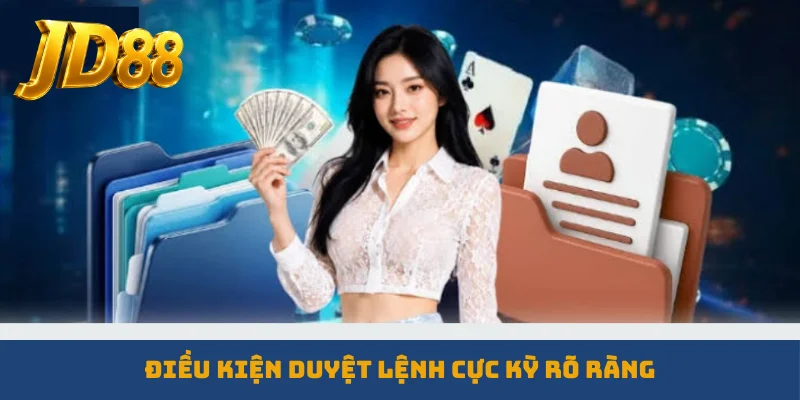 Điều kiện duyệt lệnh cực kỳ rõ ràng