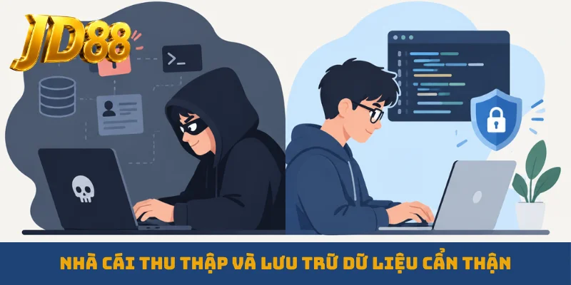Nhà cái thu thập và lưu trữ dữ liệu cẩn thận